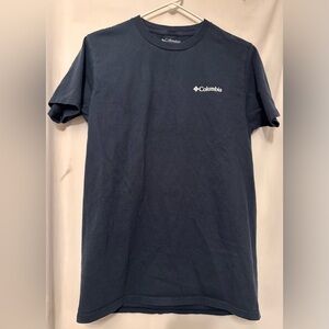 Columbia Blue Short Sleeve Tee Classic Crew